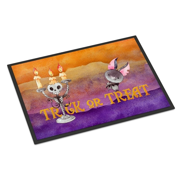Carolines Treasures 18 x 27 in. Halloween Trick or Treat Indoor or Outdoor Mat BB7461MAT - main